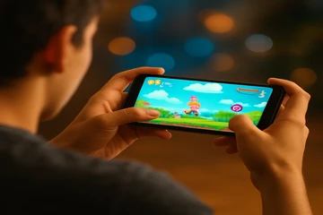 মোবাইল-সামঞ্জস্যপূর্ণ গেমিং প্ল্যাটফর্ম ইন্টারফেসের একটি